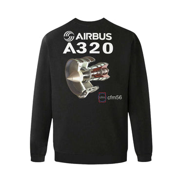 AIRBUS 320 MEN'S OVERSIZED FLEECE CREW SWEATSHIRT - PILOTSX